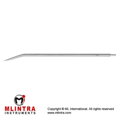 Redon Guide Needle 10 Charr. - Trocar Tip Stainless Steel, 19.5 cm - 7 3/4" Tip Size 3.3 mm